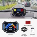P25-monitoiminen auton HUD-näyttö (OBD2), GPS ja LCD-näyttö, nopeusmittari