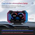 P25-monitoiminen auton HUD-näyttö (OBD2), GPS ja LCD-näyttö, nopeusmittari