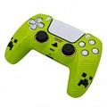 PS5 DualSense -ohjaimen silikonikotelo, jossa 2 joystick-suojusta - vihreä