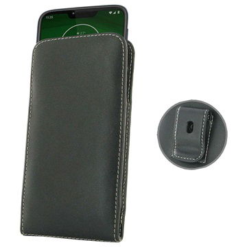 PDair Motorola Moto G7 Power Pussi - Musta