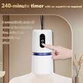 Taskukokoinen mini vaatteiden kuivausrumpu 240 minuutin ajastimella - valkoinen