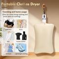 Taskukokoinen mini vaatteiden kuivausrumpu 240 minuutin ajastimella - valkoinen