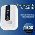 Kannettava ilmapumppu / kalojen hapetuslaite akvaarioihin - 1500mAh