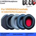 Proteiininahkaiset korvatyynyt V-MODA Crossfade M-100/LP2/LP kuulokkeisiin - musta