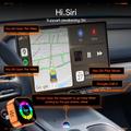 Q1A 4-in-1 langaton CarPlay/Android Auto -sovitin, AirPlay- ja MirrorLink-tuella - oranssi / värikäs