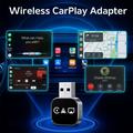 Q1AS 3-in-1 langaton CarPlay- ja Android Auto -sovitin AirPlaylla - hopea / musta
