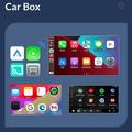 Q1AS 4-in-1 langaton CarPlay- ja Android Auto -sovitin, AirPlay/Mirror Link - musta