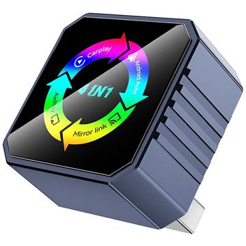 Q1BVS 4-in-1 Android Auto/CarPlay -sovitin, AirPlay- ja MirrorLink-tuella - Sapphire