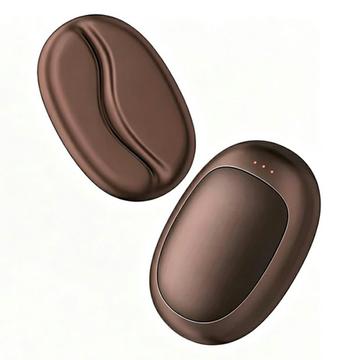 Q26 2-in-1 magneettinen kahvipapujen käsilämmitin, 5000mAh - ruskea