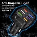 Quick Charge -autolaturi, 6 USB-porttia - musta