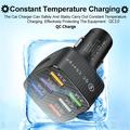 Quick Charge -autolaturi, 6 USB-porttia - musta