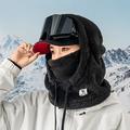 Qunature Arctic Velvet Ski Balaclava, kolminkertainen eristys - M - Musta