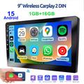 R911A 9" Android 15 -autostereo, CarPlay/Android Auto ja peruutuskamera