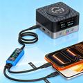 RELIFE XA7 2-in-1 USB-C -pikalatauskaapeli digitaalisella näytöllä - musta