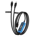RELIFE XA7 2-in-1 USB-C -pikalatauskaapeli digitaalisella näytöllä - musta