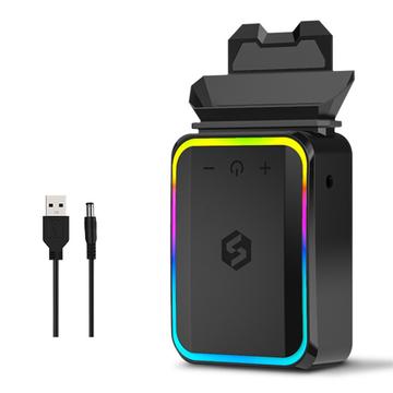 RGB Turbo kannettavan tietokoneen tuuletin - 4 nopeutta - musta