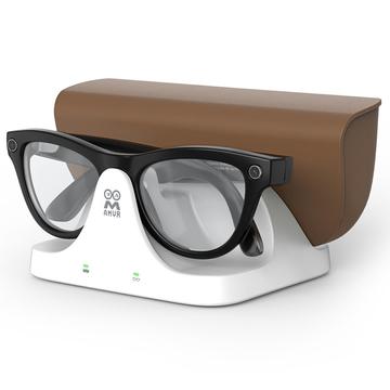 Ray-Ban Meta AI-lasit Gen 1/Gen 2 AMVR CD3 Magneettinen 2-in-1-pikalatausdock - Valkoinen