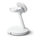 Ringke 3-in-1 MagSafe -langaton laturi 25W Qi 2.2 - iOS, Android - valkoinen