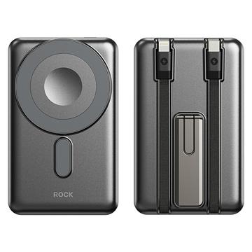 Rock P50 5-in-1 magneettinen varavirtalaturi 10000mAh - musta