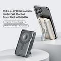 Rock P50 5-in-1 magneettinen varavirtalaturi 10000mAh - musta