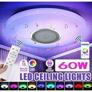 Pyöreä älykäs LED-kattovalaisin Bluetooth-kaiuttimella ja kaukosäätimellä - 60W