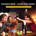 S18 Smart Wine Dispenser - tarkka annostelu 1-99ml, kosketusnäyttö, ilmastus ja USB-C-lataus - valkoinen
