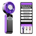 S2-kädessä pidettävä kannettava turbotuuletin, 100 nopeusasetusta - Violetti / Tummanharmaa