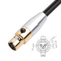 SA119GXK108BU Mini XLR naaras XLR uros mikrofoni kaapeli