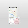 SBS Track My Circle Vedenpitävä IP65 Item Tracker - Apple Find My Compatible - Vaaleanpunainen värinen