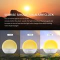 SH08 Yöpöytäherätyskello, jossa on LED-valo, tunnelmavärit, valkoinen kohina ja FM-radio