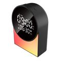 SM12 Bluetooth-unimusiikkilaite – herätyskello, FM-radio, LED-yövalo – musta