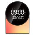 SM12 Bluetooth-unimusiikkilaite – herätyskello, FM-radio, LED-yövalo – musta