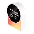 SM12 Bluetooth-unimelukone – herätyskello, FM-radio, LED-yövalo – valkoinen