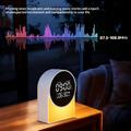 SM12 Bluetooth-unimelukone – herätyskello, FM-radio, LED-yövalo – valkoinen