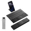 SODI Z01T Tri-Fold Bluetooth-näppäimistö kosketuslevyllä - iOS/Android/Windows/macOS - musta