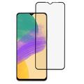 Samsung Galaxy A08 Täysi suoja Panssarilasi - 9H - musta reuna