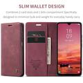 Samsung Galaxy A17 Caseme 013 Sarja Lompakkokotelo - Punainen
