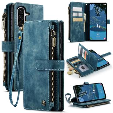 Samsung Galaxy A17 Caseme C30 Monitoiminen Lompakkokotelo - Sininen