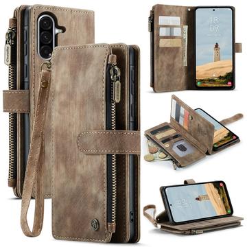 Samsung Galaxy A17 Caseme C30 Monitoiminen Lompakkokotelo - Ruskea