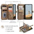 Samsung Galaxy A17 Caseme C30 Monitoiminen Lompakkokotelo - Ruskea