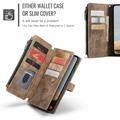 Samsung Galaxy A17 Caseme C30 Monitoiminen Lompakkokotelo - Ruskea