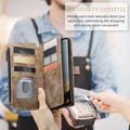 Samsung Galaxy A17 Caseme C30 Monitoiminen Lompakkokotelo - Ruskea