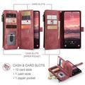 Samsung Galaxy A17 Caseme C30 Monitoiminen Lompakkokotelo - Punainen