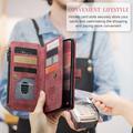 Samsung Galaxy A17 Caseme C30 Monitoiminen Lompakkokotelo - Punainen
