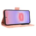 Samsung Galaxy A27 -kortinhaltijan lompakkokotelo - vaaleanpunainen