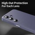 Samsung Galaxy A27 Smart Clear View Käännä kotelo korttipaikka - harmaa violetti