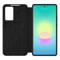 Samsung Galaxy A27 Tech-Protect Smart Clear View Käännä kotelo korttipaikalla - musta