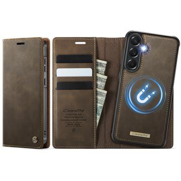Samsung Galaxy A57 Caseme C49 2-in-1 irrotettava lompakkokotelo - MagSafe-yhteensopiva, RFID - Kahvi