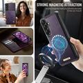 Samsung Galaxy A57 Caseme C49 2-in-1 irrotettava lompakkokotelo - MagSafe-yhteensopiva, RFID - violetti