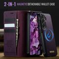Samsung Galaxy A57 Caseme C49 2-in-1 irrotettava lompakkokotelo - MagSafe-yhteensopiva, RFID - violetti